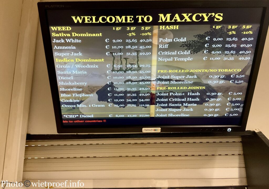 Maxcy’s menu